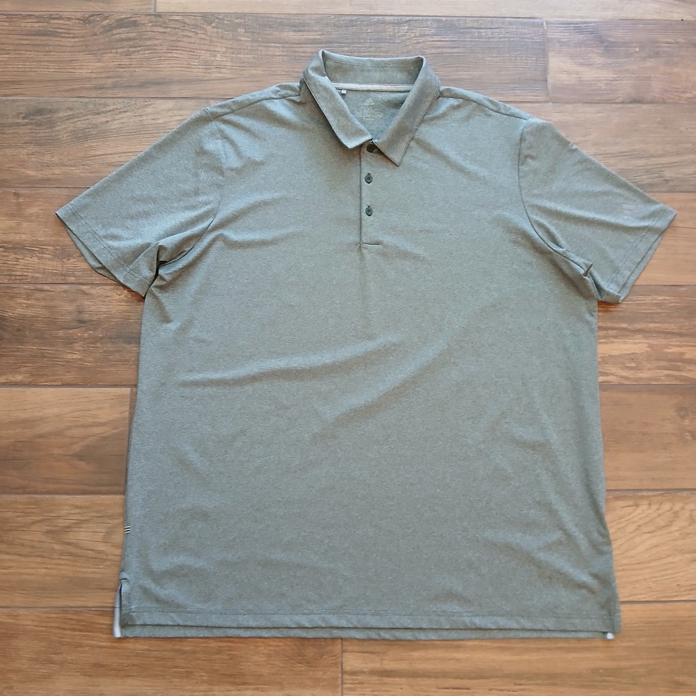 Adidas Polo Mens‎ 2XL XXL Grey Golf Performance Hybrid Stretch Active Flex